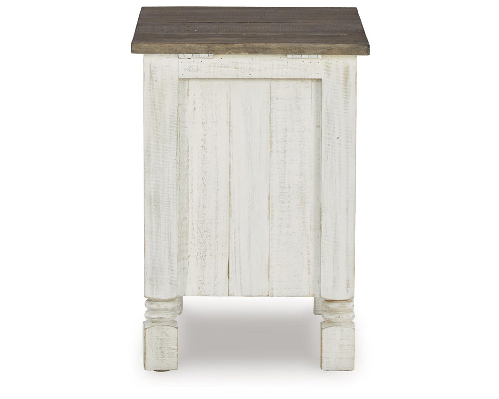 White/Gray Chairside End Table I580