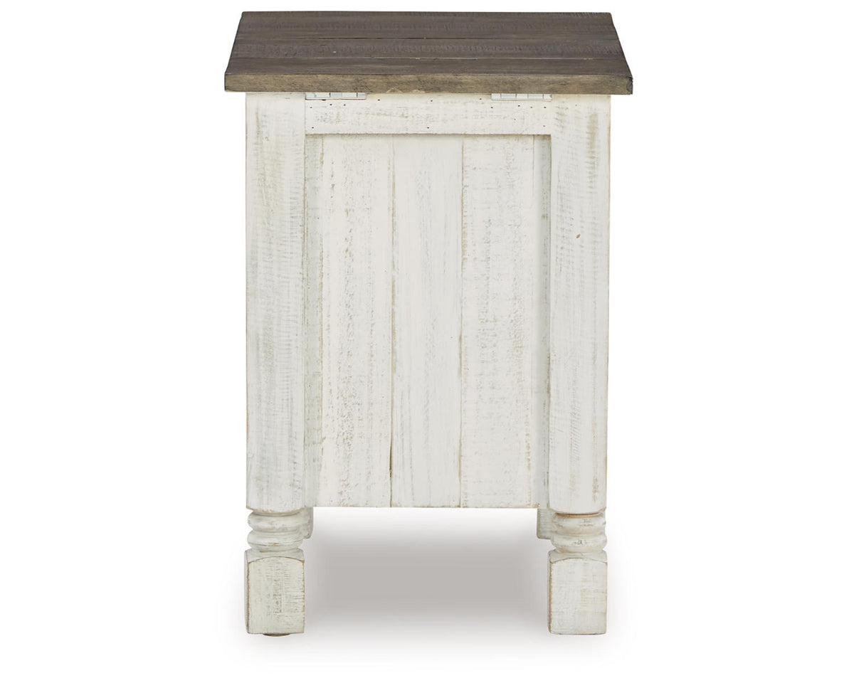 White/Gray Chairside End Table I580