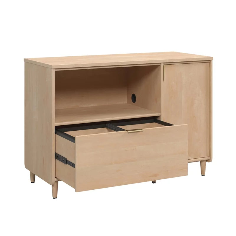 Engineered Wood Credenza Natural Maple Finish G56518
