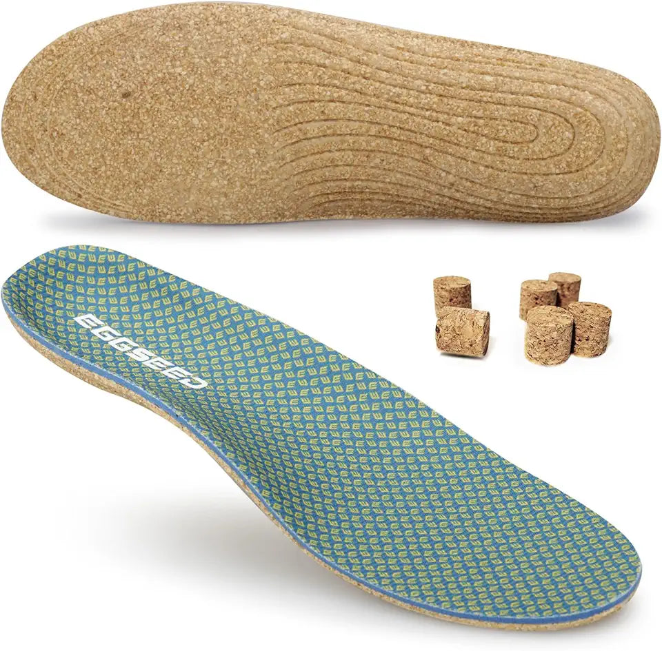 Soft Breathable Cork Arch Support Insoles D513