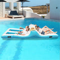 Floating 4 Person Inflatable Lounge Raft M163