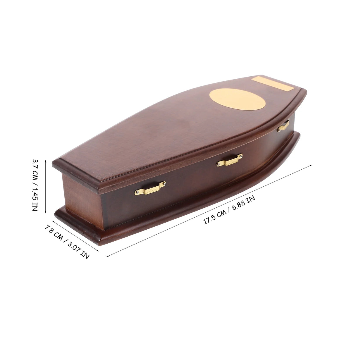 Wood Mini Coffin Dollhouse Box Skeleton Toy P13010