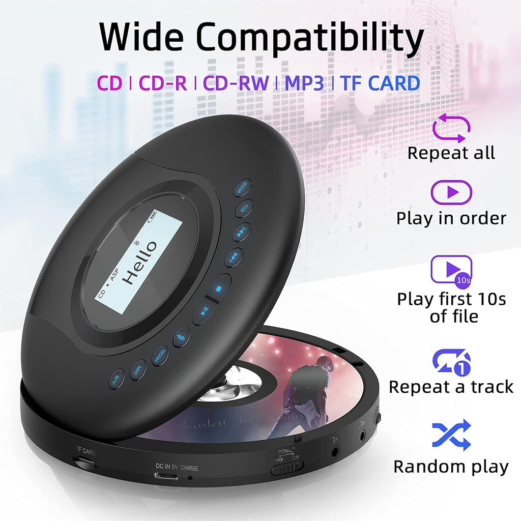 Portable CD Player with LCD Screen W709