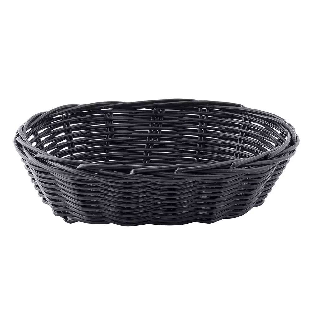 Handwoven Oval Basket, Black, 12 Packs R396