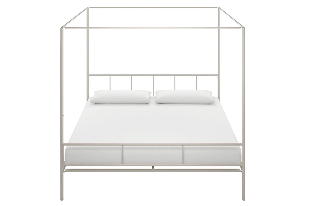 Queen Black Metal Canopy Platform Bed Frame J725