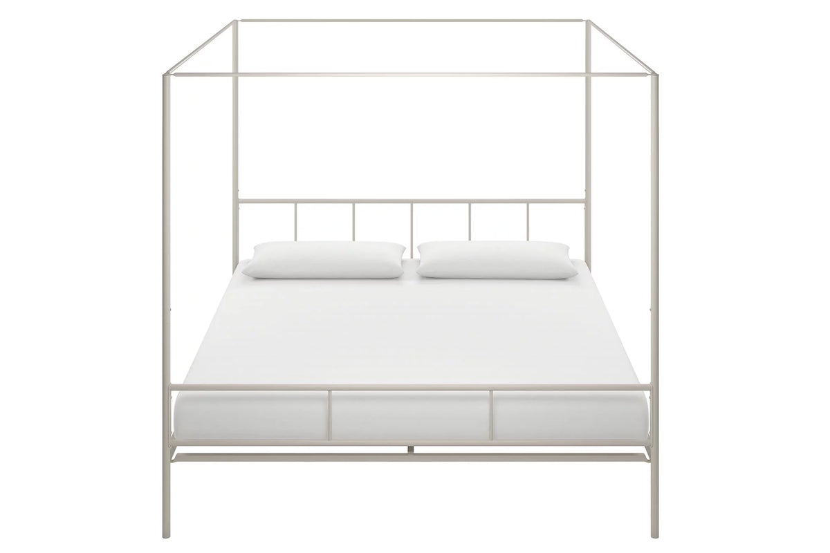 Queen Black Metal Canopy Platform Bed Frame J725