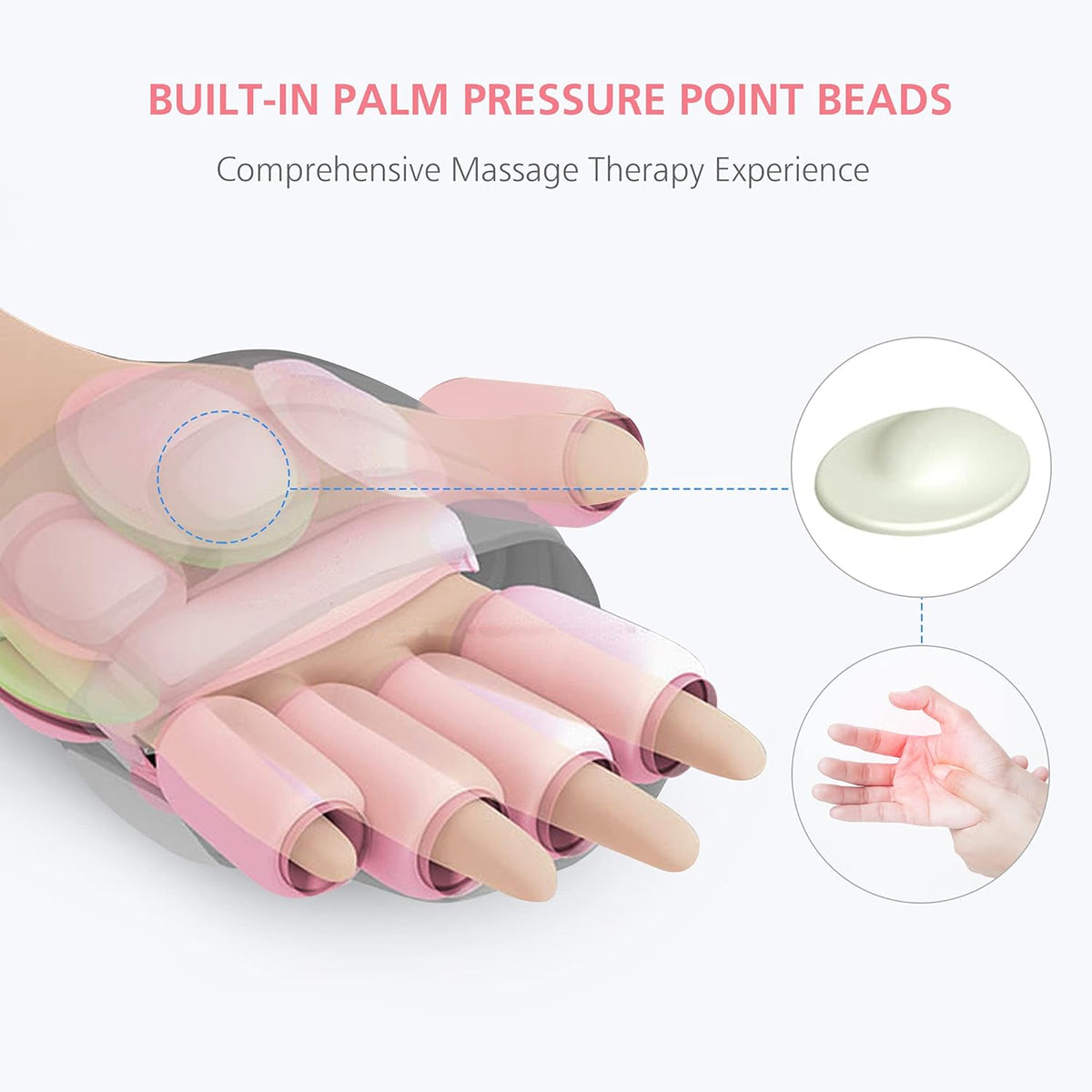 Rechargeable Hand Massager with Heat B876