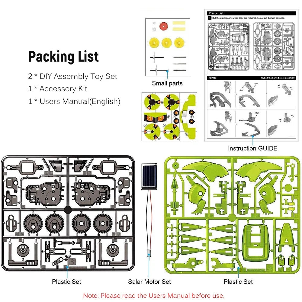 3 in 1 Solar Robot DIY STEM Science Toy Set U3944