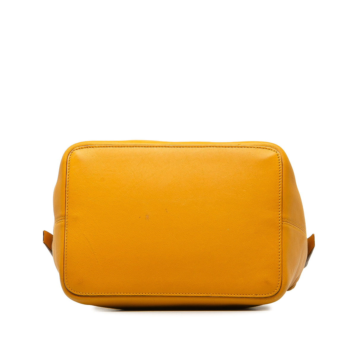 Yellow Calf Leather Top Handle Bag A385