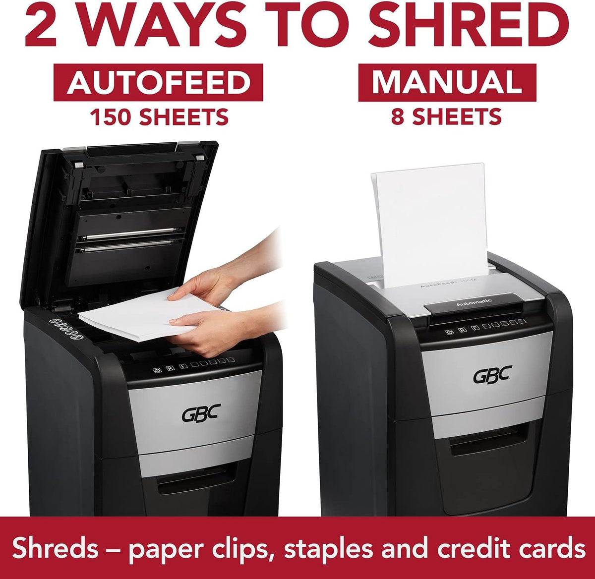 Auto Feed 150 Sheet Capacity Super Cross-Cut Paper Shredder I73904