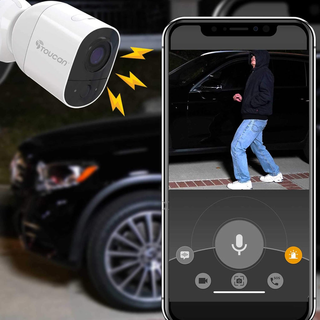 Wireless Battery Powered Security Camera, 1080P, Night Vision S807