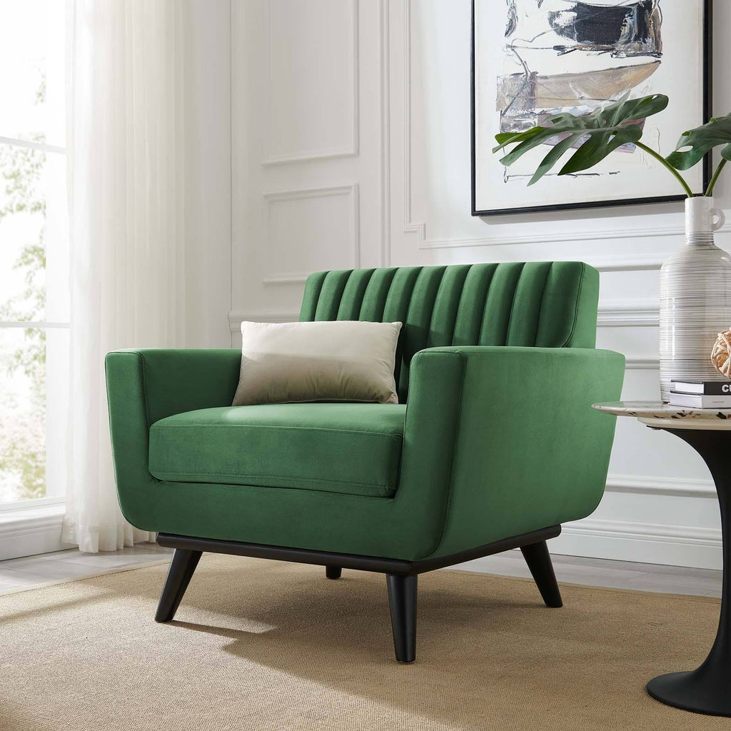 Pink Performance Velvet Armchair I775