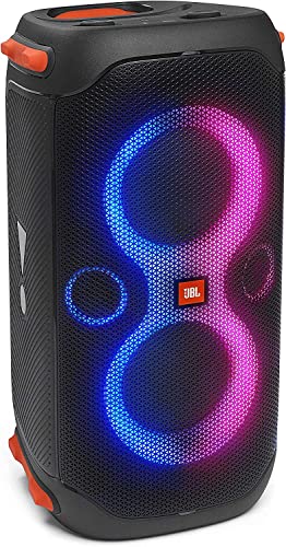 Portable Party Speaker with Built-in Lights - Black T75427