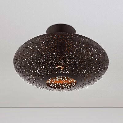 Bronze Semi Flush Mount Light C102324