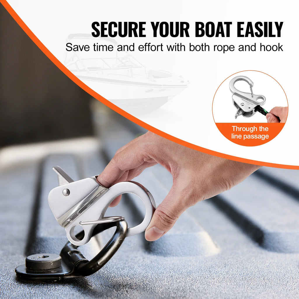 Boat Anchor Hook Knotless Anchor System Stainless Steel with Quick Release F980