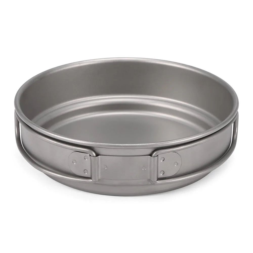 Titanium Cookware Set 1000ml 750ml Pot Pan Spoon Set K148