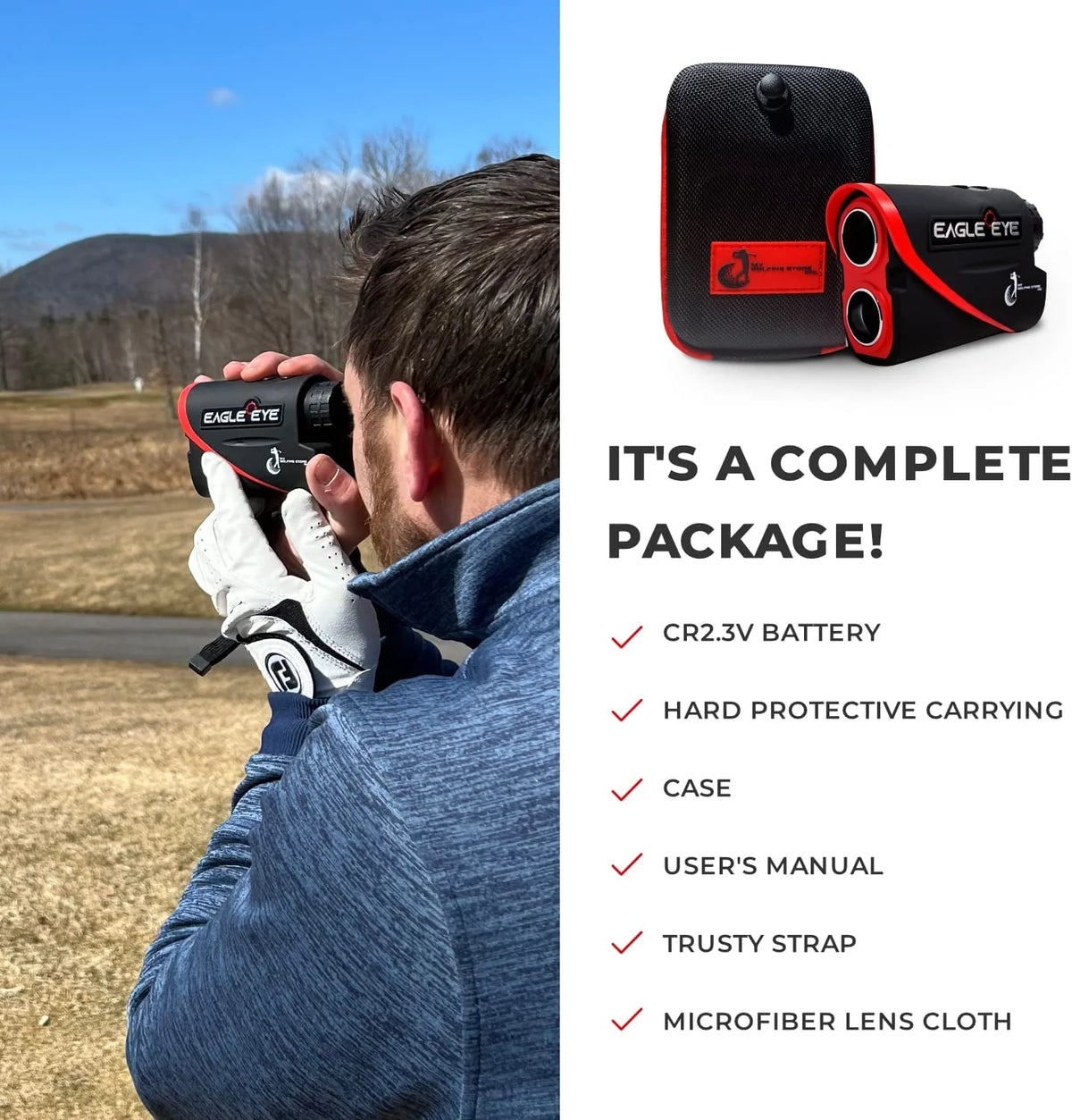 800 Yards 6X Magnification Laser Golf Rangefinder with Slope Z380355