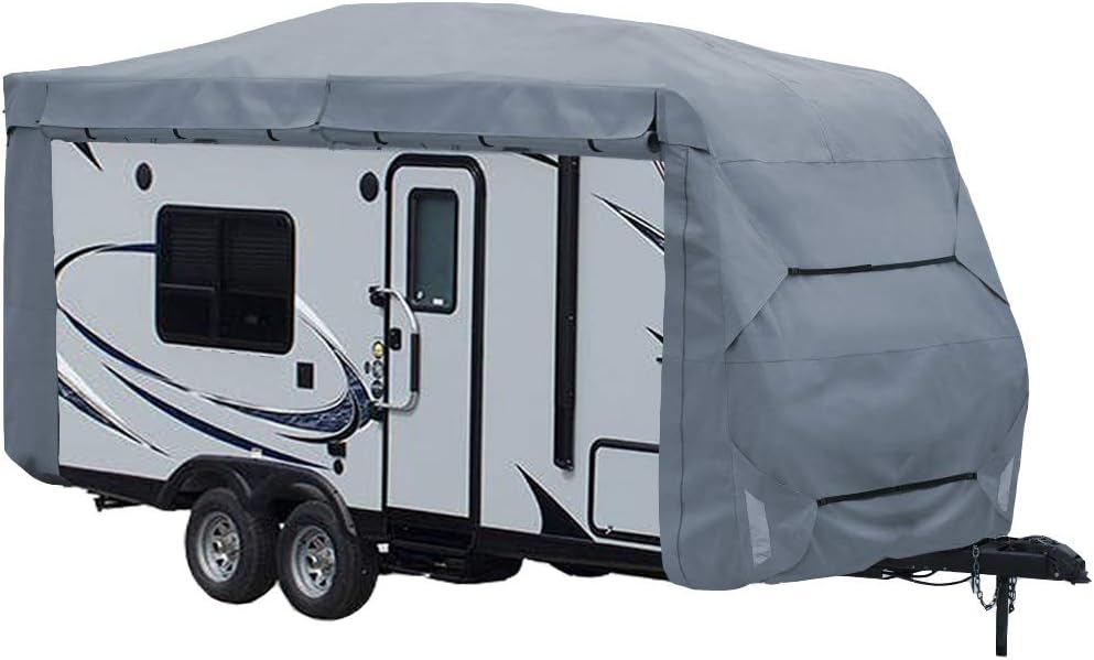 Travel Trailer Camper Cover 17' - 19' Windproof Anti-UV Water-Resistance W407