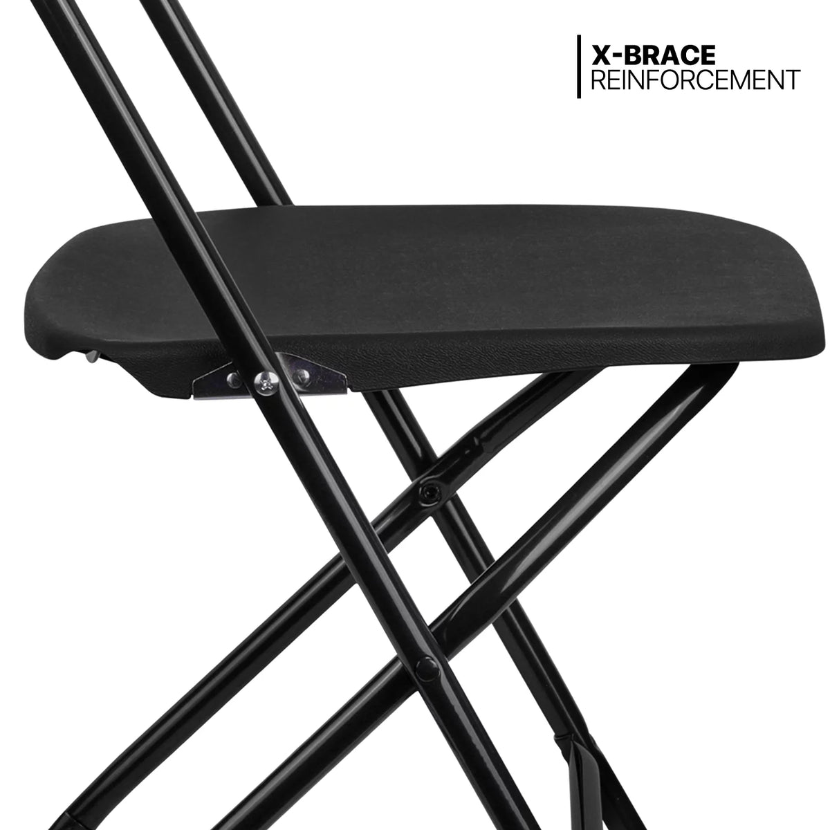 11 Pieces 4.5 Ft Round Foldable Table and Chair Set Black U10094