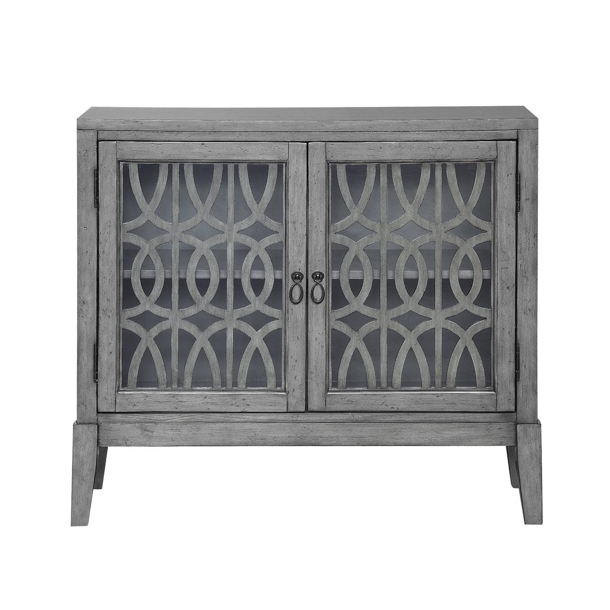 2 Door Gray Cabinet U1657