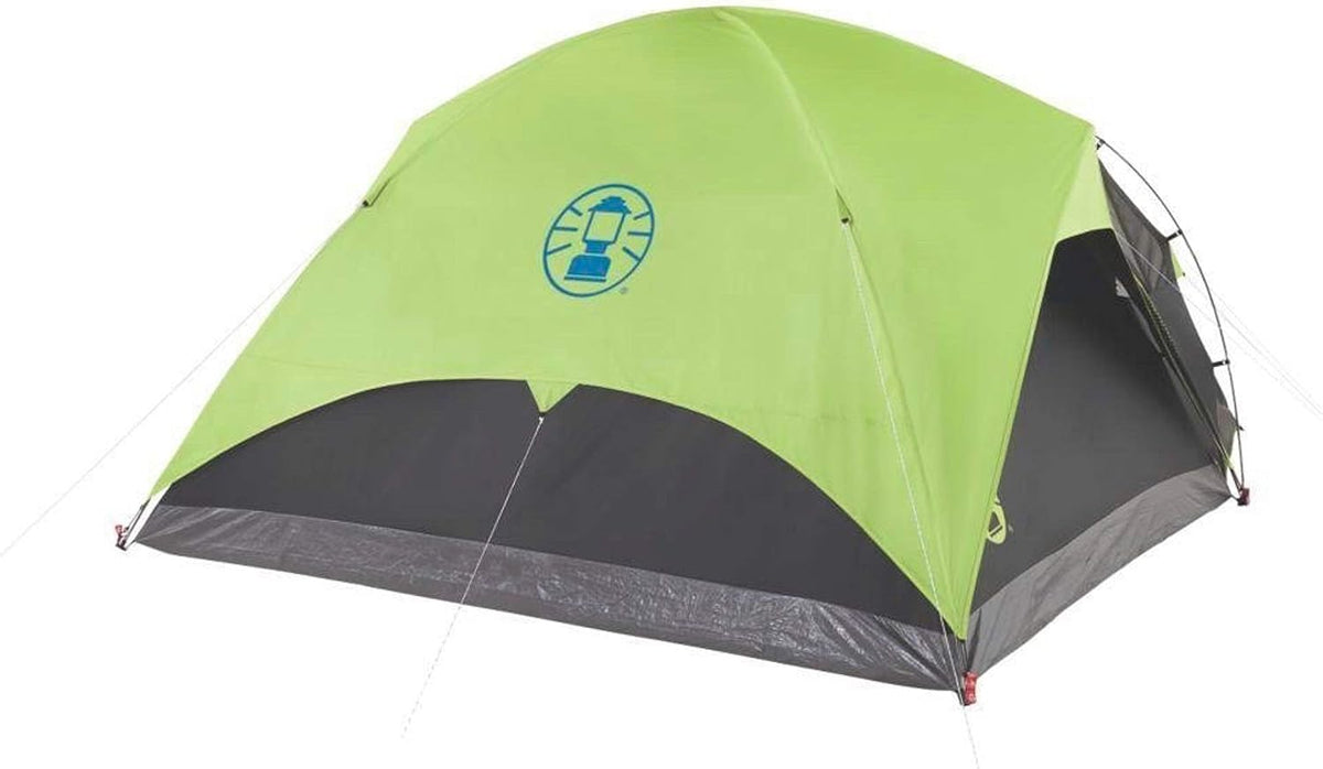4/6 Person Dark Room Camping Tent with Screened Porch, Folding Beach Chair with Built in Drinks Cooler X332