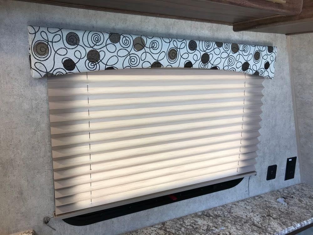 Cappuccino Pleated RV Window Shades 38 W x 24 L Z348