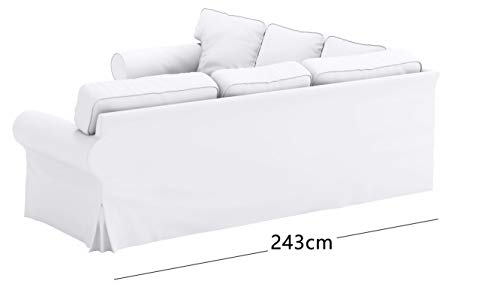 Polyester Flax Light Gray Slipcovers for 2 + 2 Sectional Corner Sofa W11404