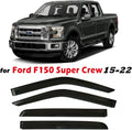 Dark Tinted Tape-On Side Window Vent Visor Deflectors Rain Guards Pack of 2 A8020