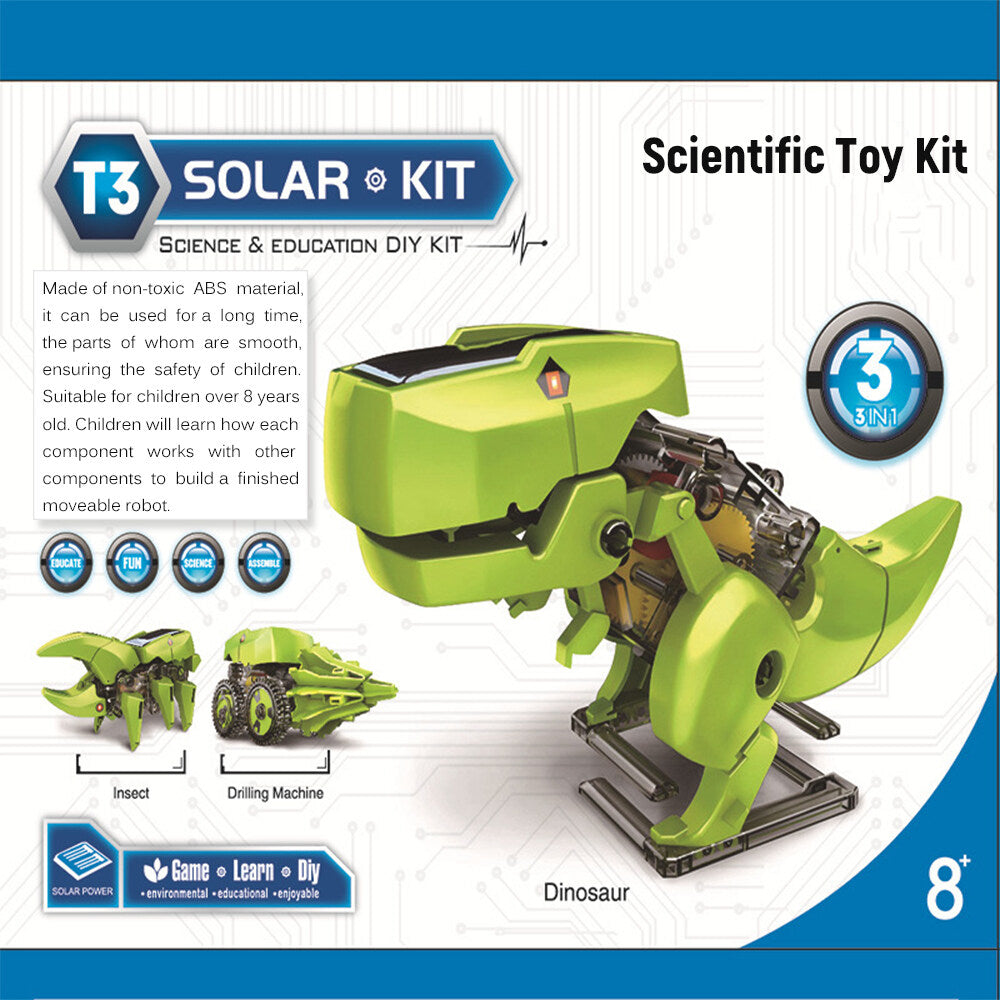 3 in 1 Solar Robot DIY STEM Science Toy Set U3944