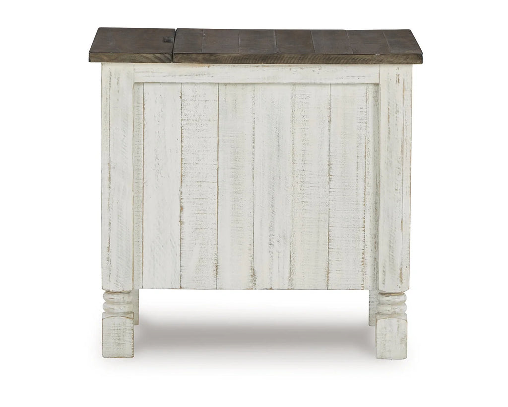 White/Gray Chairside End Table I580