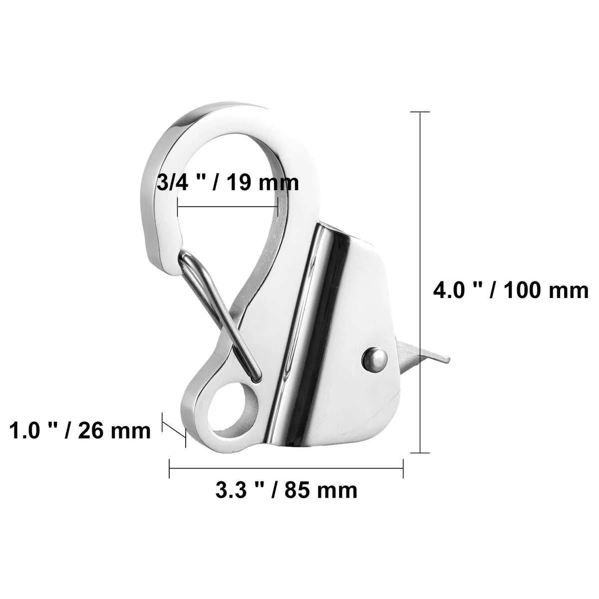 Boat Anchor Hook Knotless Anchor System Stainless Steel with Quick Release F980