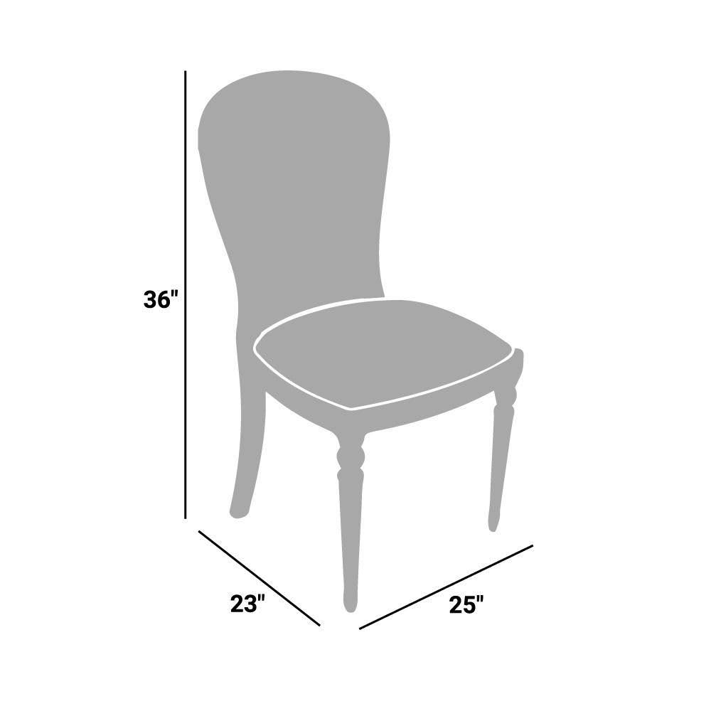 Black Vinyl Dining Chair U485788