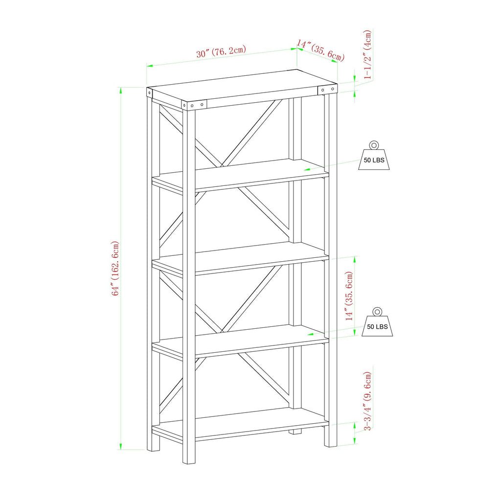 White Oak Entertainment Wall H73221