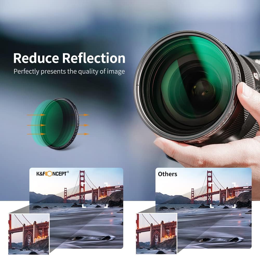 72mm Variable ND3-ND1000 Neutral Density Lens Filter J21272