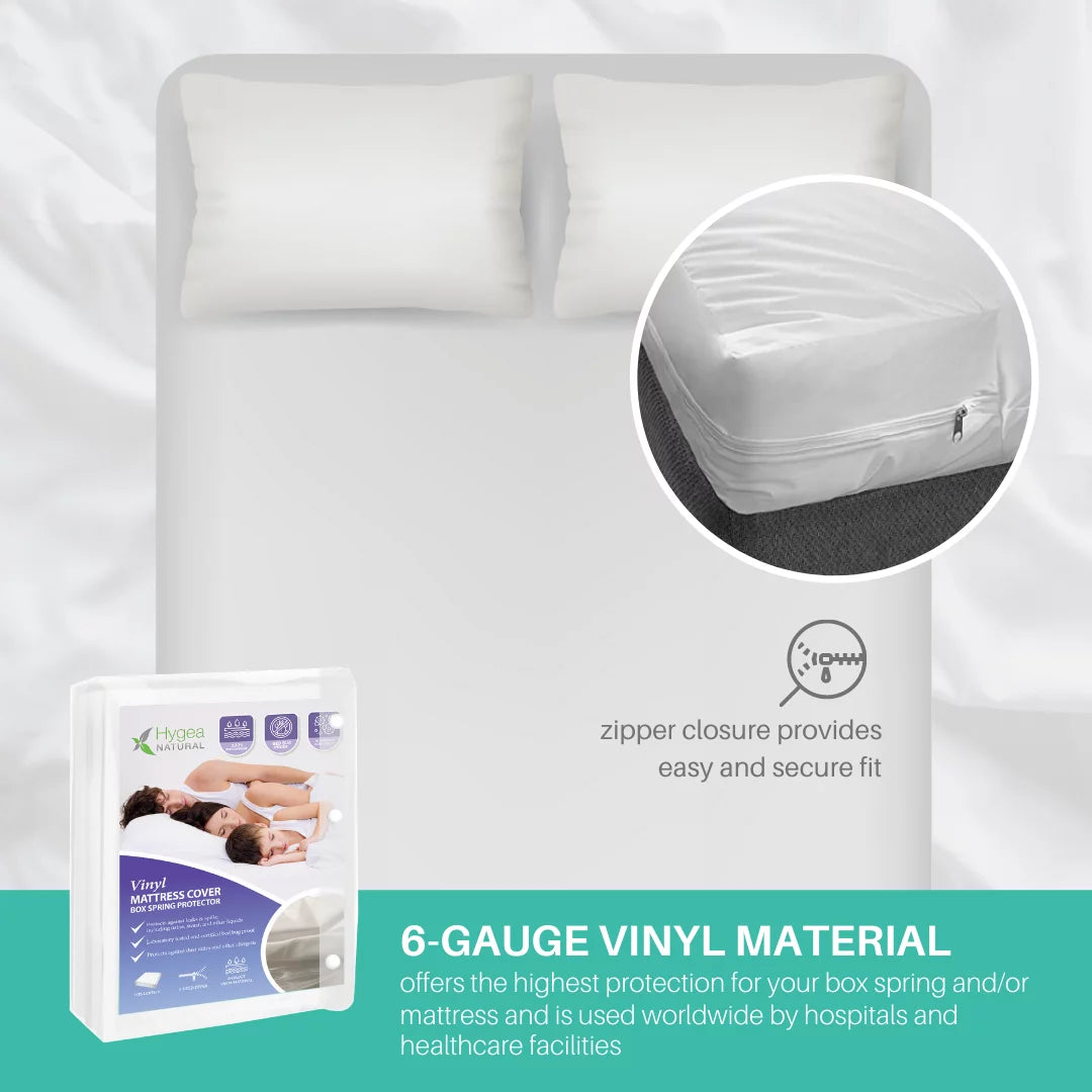 6 Gauge Vinyl Zippered Bed Bug Box Spring Cover C910551