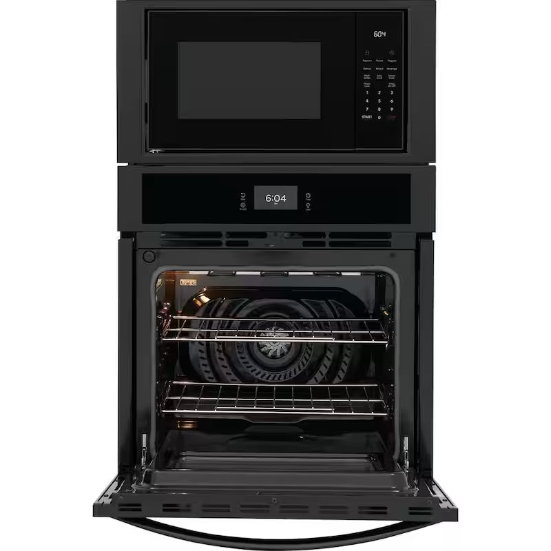Electric Built-In Wall Oven and Microwave Combination in Black L22656