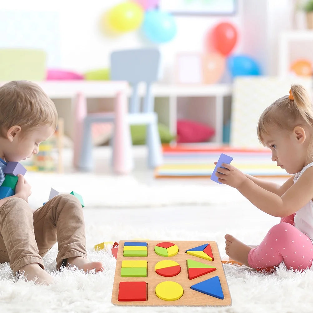Puzzle Shape Sorting Toy Toddler Learning Toys Educational Baby D71678