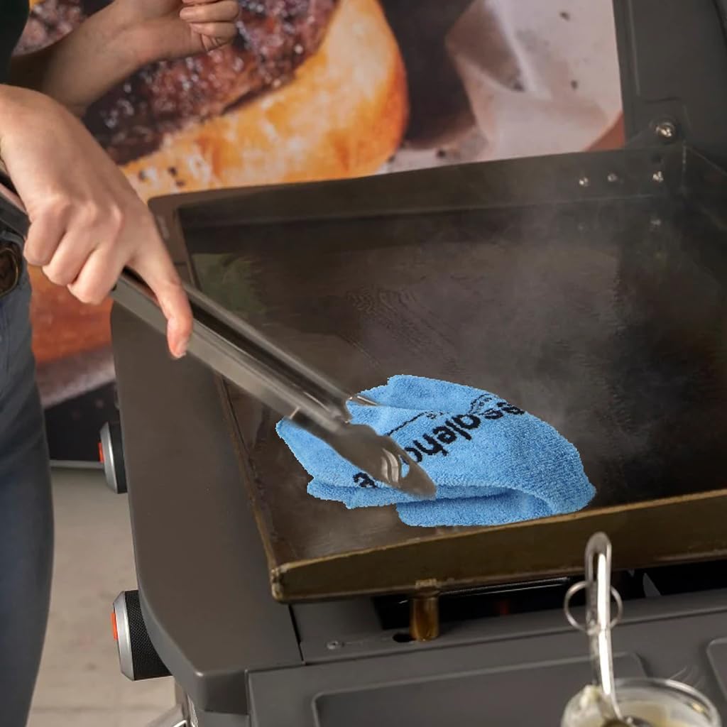 13" Rotating Stone Pizza Oven with Thermometer, Peel, Gloves & Cloth U293