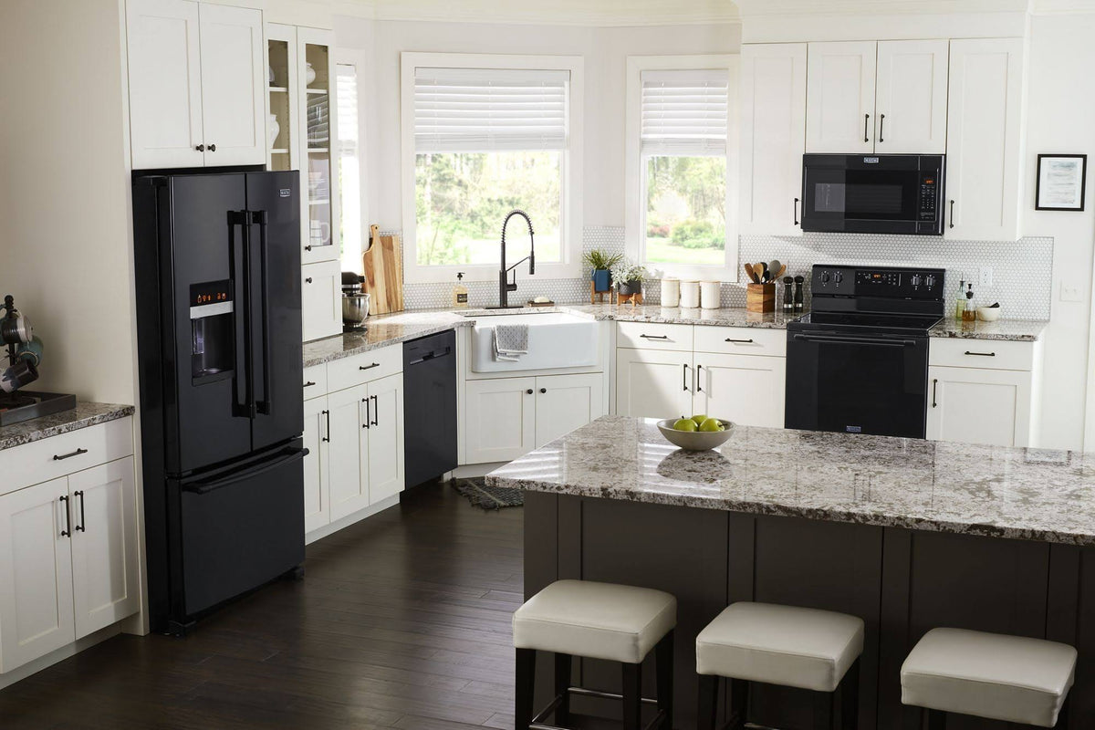 Black Top Control Dishwasher with Third Level Rack I615