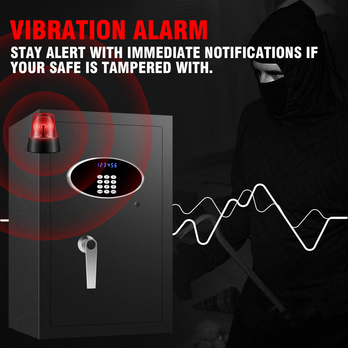 Fireproof Security Safe Box with Keys & Pass Code X251588