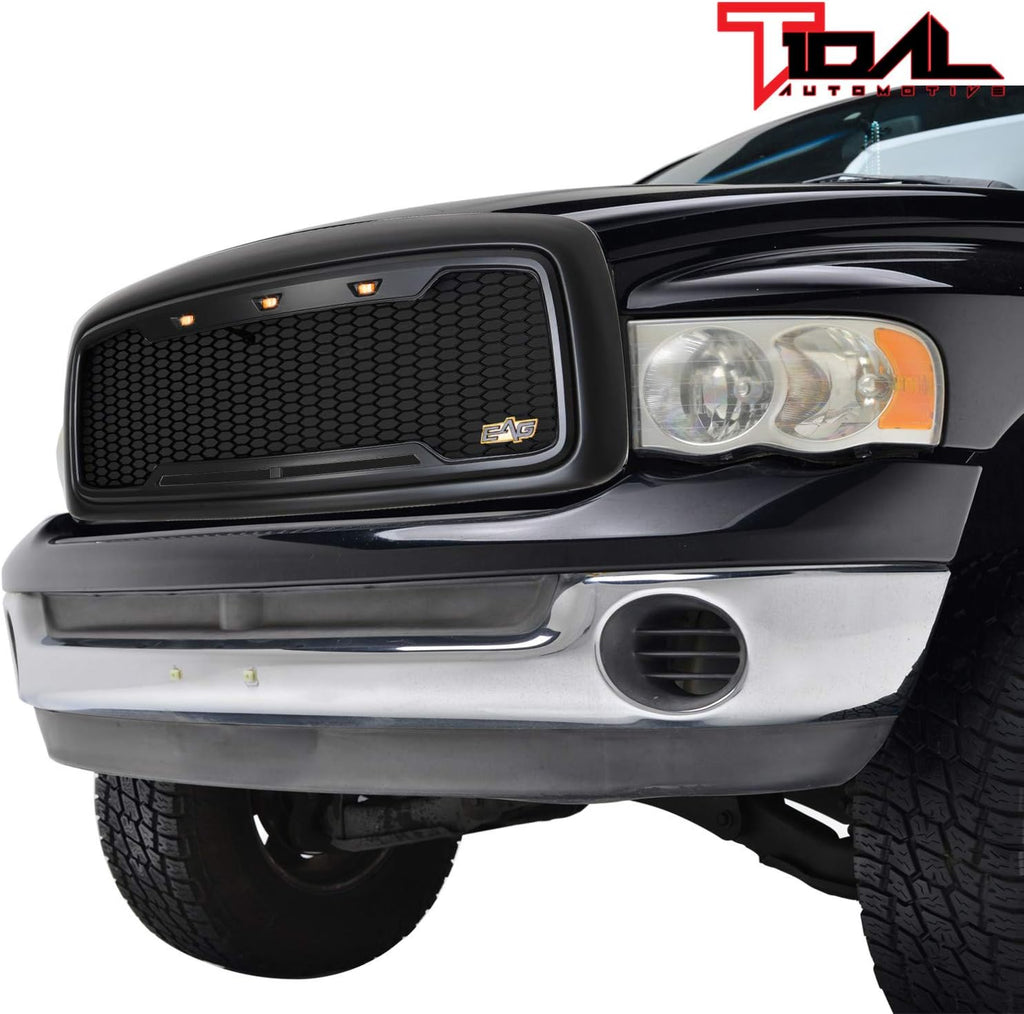 Matte Black ABS Upper Grille with LED Front Grille K8257