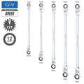 5 PC Metric Flexible Head Ratcheting Wrench Set Q4913