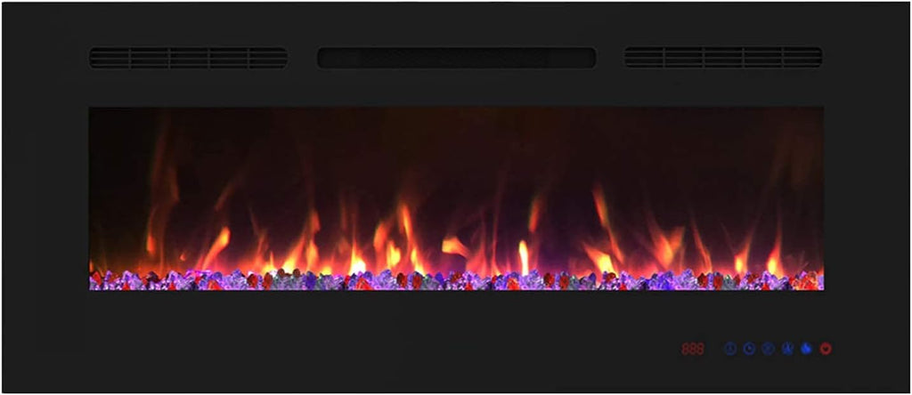 Recessed and Wall Mounted Electric Fireplace Insert with Remote K998252