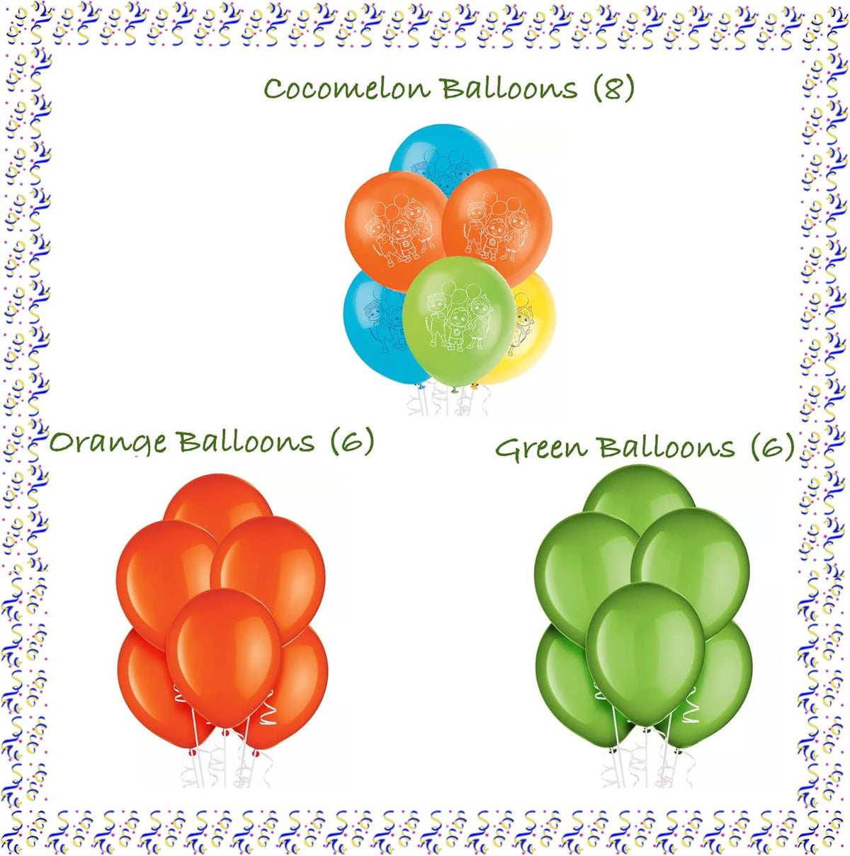Birthday Party Supplies Decoration Kit with Balloons, Tablecloth, Plates, Napkins, Candles Serves 16 Q970