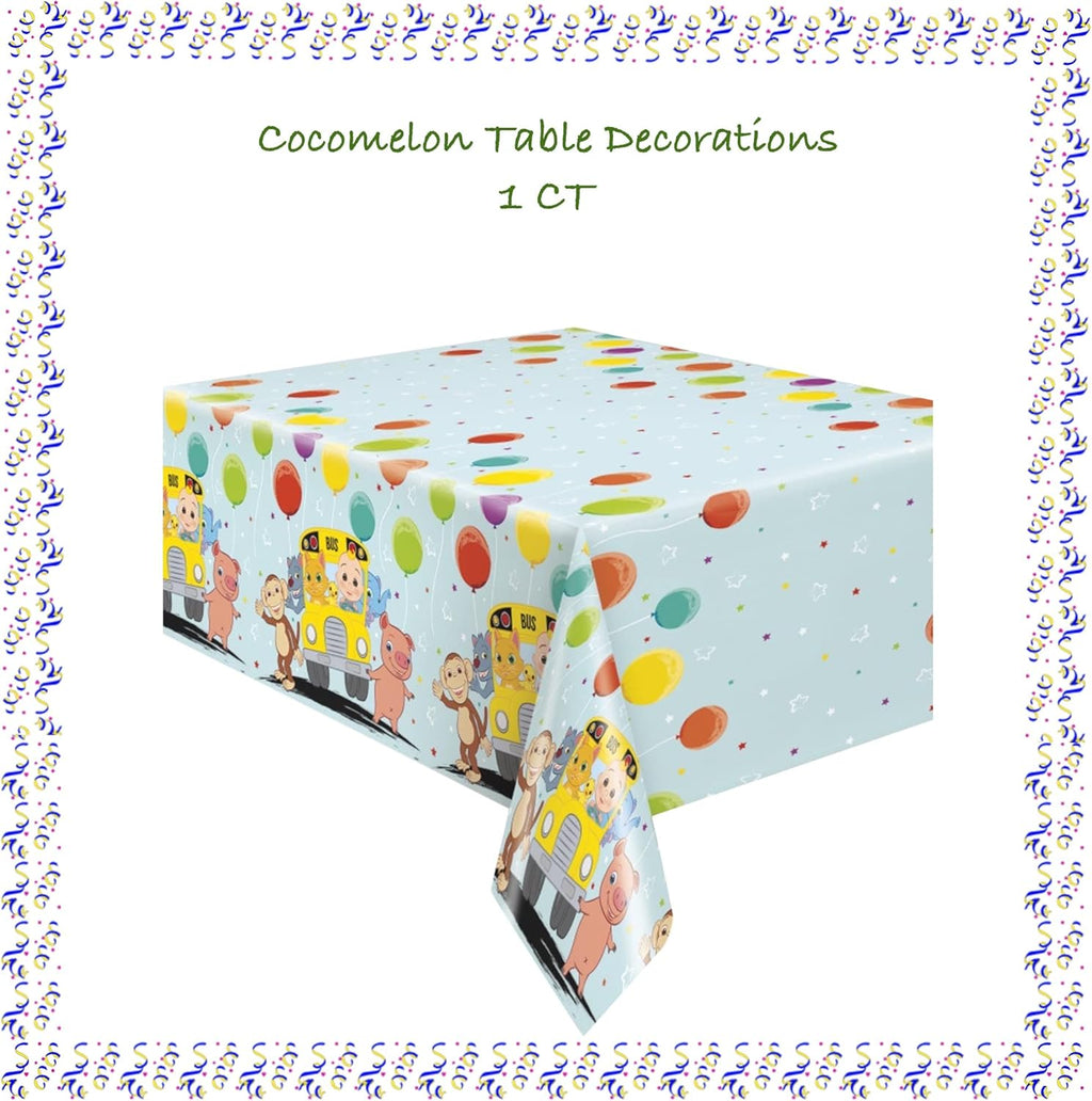 Birthday Party Supplies Decoration Kit with Balloons, Tablecloth, Plates, Napkins, Candles Serves 16 Q970