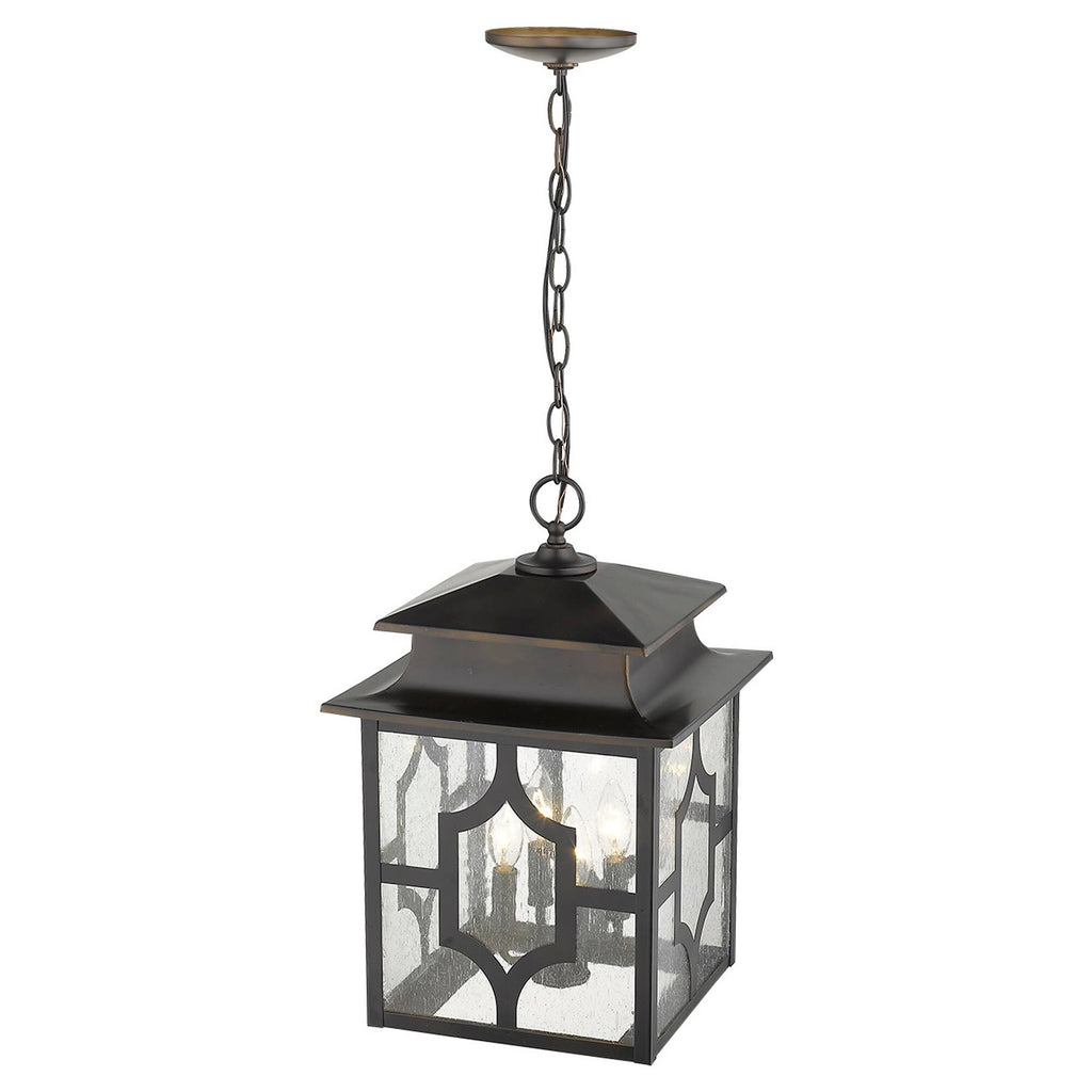 4-Light Oil-Rubbed Bronze Hanging Lantern Y917069
