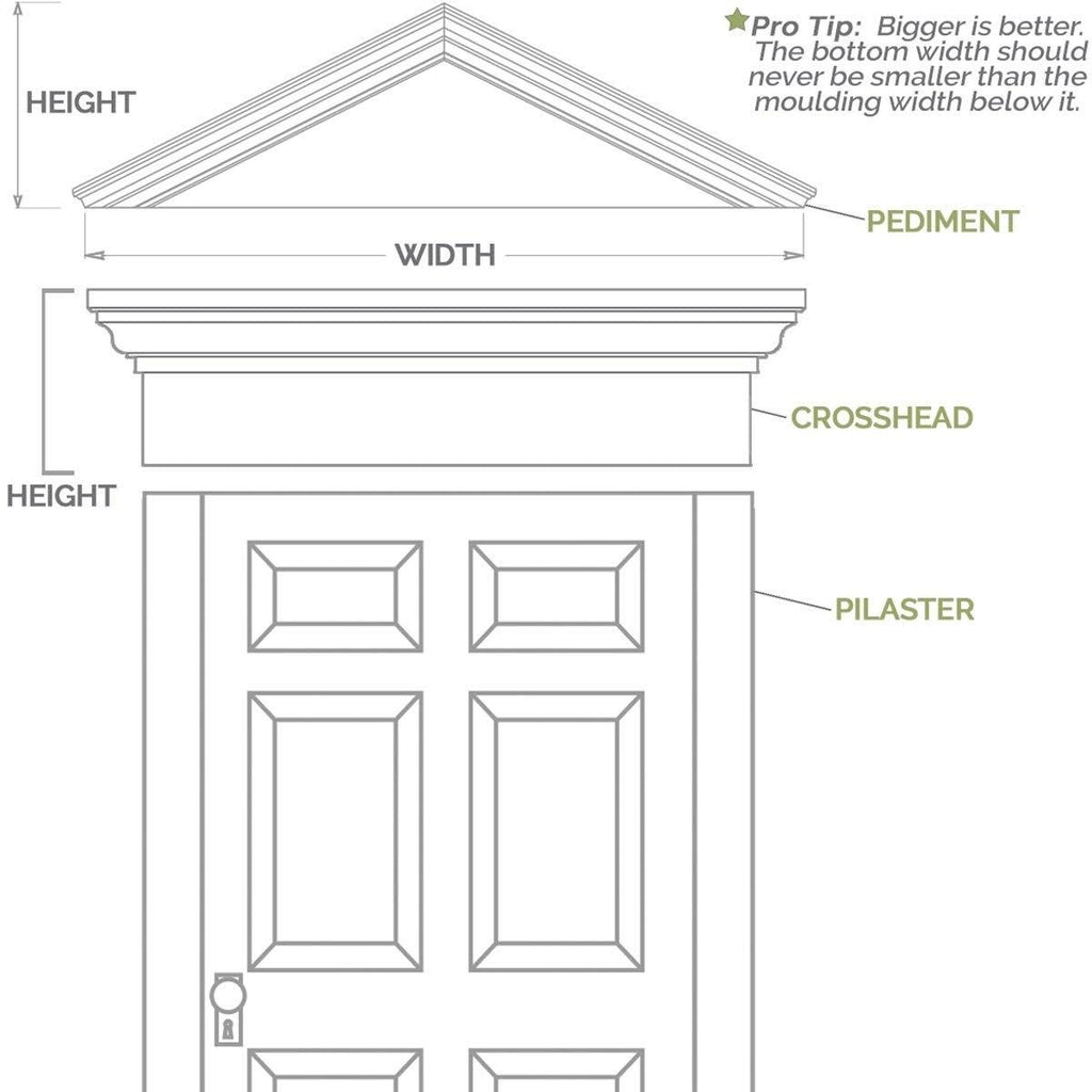PVC Pilaster with Capital & Base (Pair) T2900