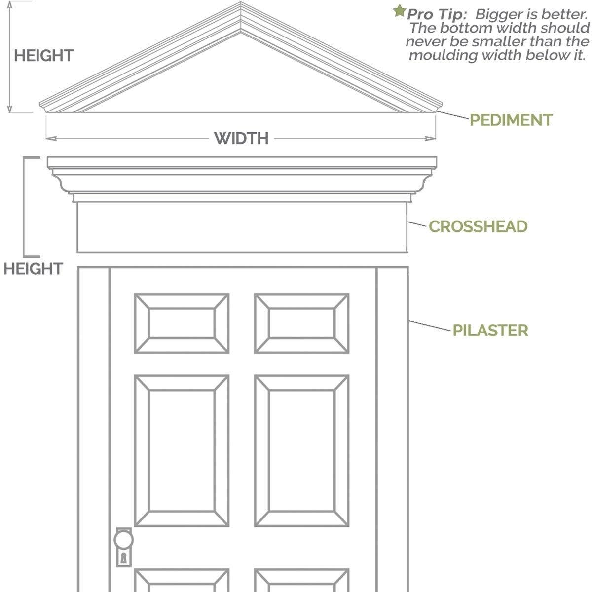 PVC Pilaster with Capital & Base (Pair) T2900