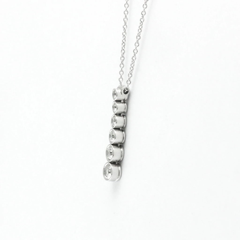 Platinum Diamond Drop Necklace J745831