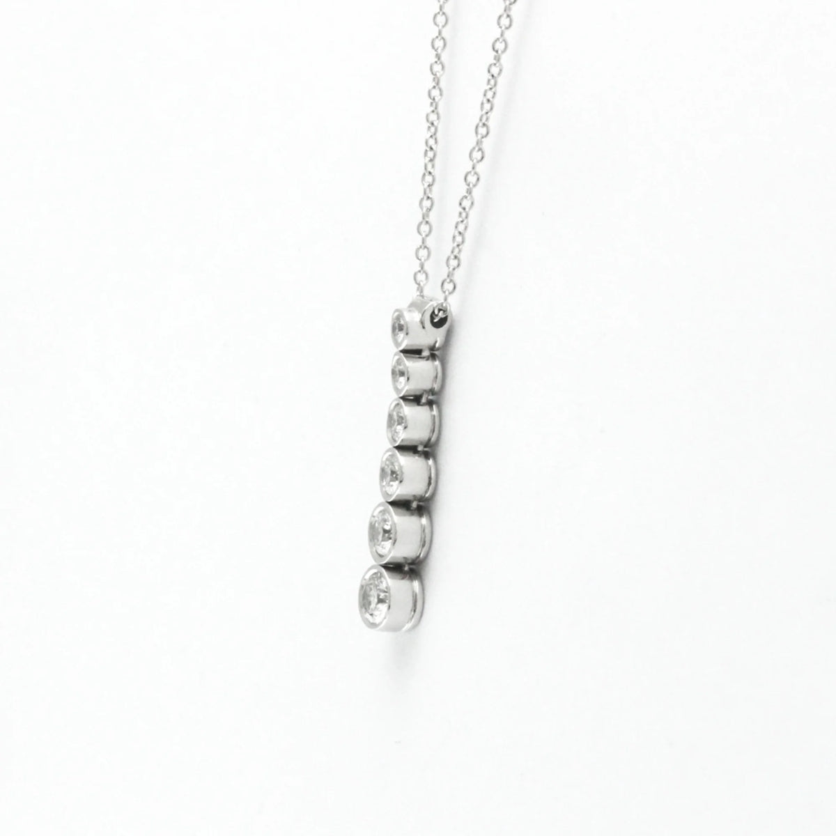 Platinum Diamond Drop Necklace J745831